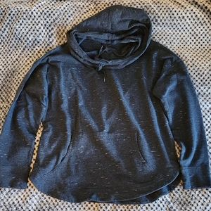 Champion Elite - Women's Size Large Cowl Neck Sweatshirt Dark Gray & White